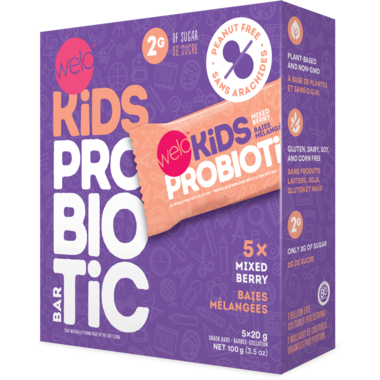 Welo Kids Mixed Berry Probiotic Bars