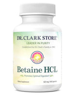 Dr. Clark Betaine HCl, 425 Mg 100 Capsules