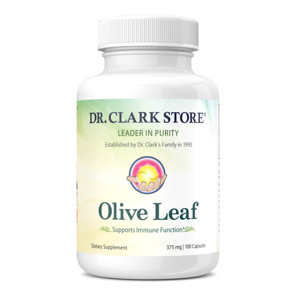 Dr. Clark Olive Leaf, 375 mg 100 capsules